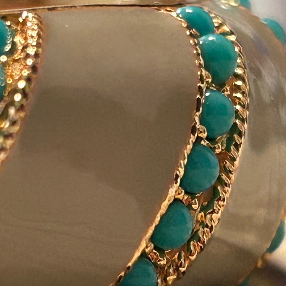 J.Crew Bracelet. Gold Silver and Blue. Magnetic Clasps. - Picture 2 of 11